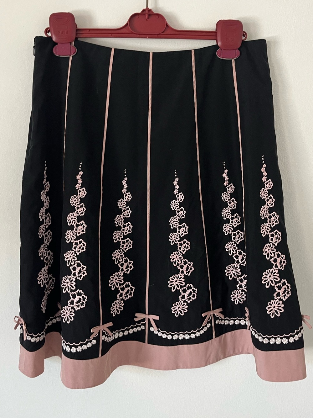 Odille silk blend coquette bow skirt - Picture 2 of 4